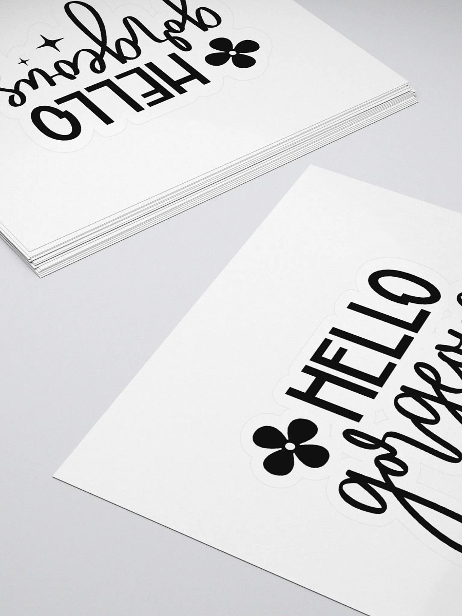 HELLO Gorgeous Kiss Cut Stickers product image (4)