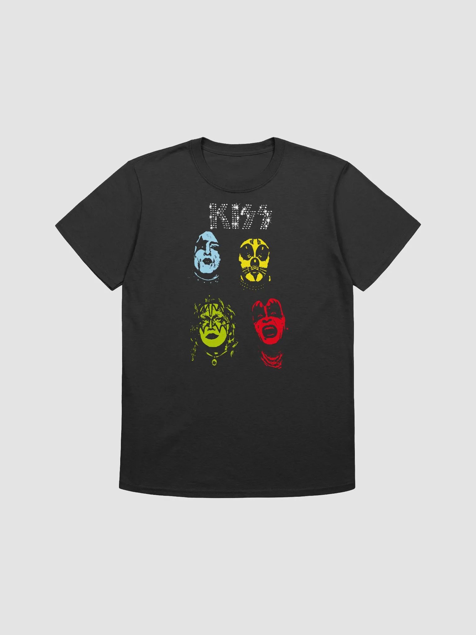 Kiss Vibrant Faces Unisex T-Shirt product image (1)