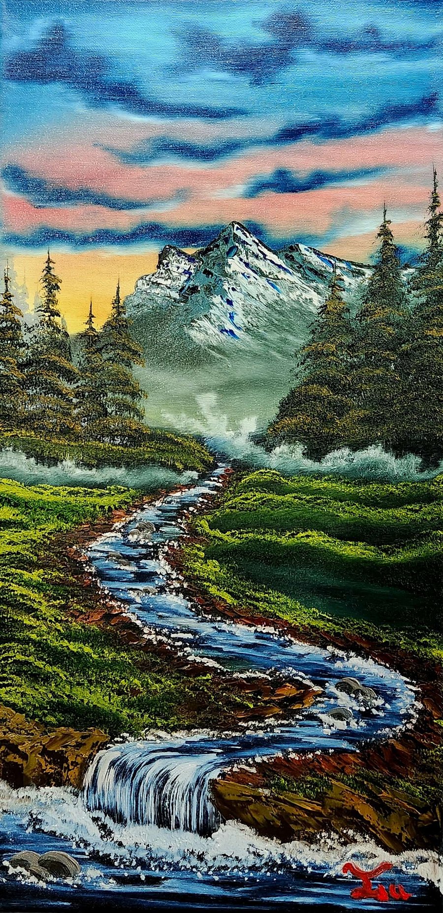 The Narrow Passage (Original) 12x24 Canvas product image (1)