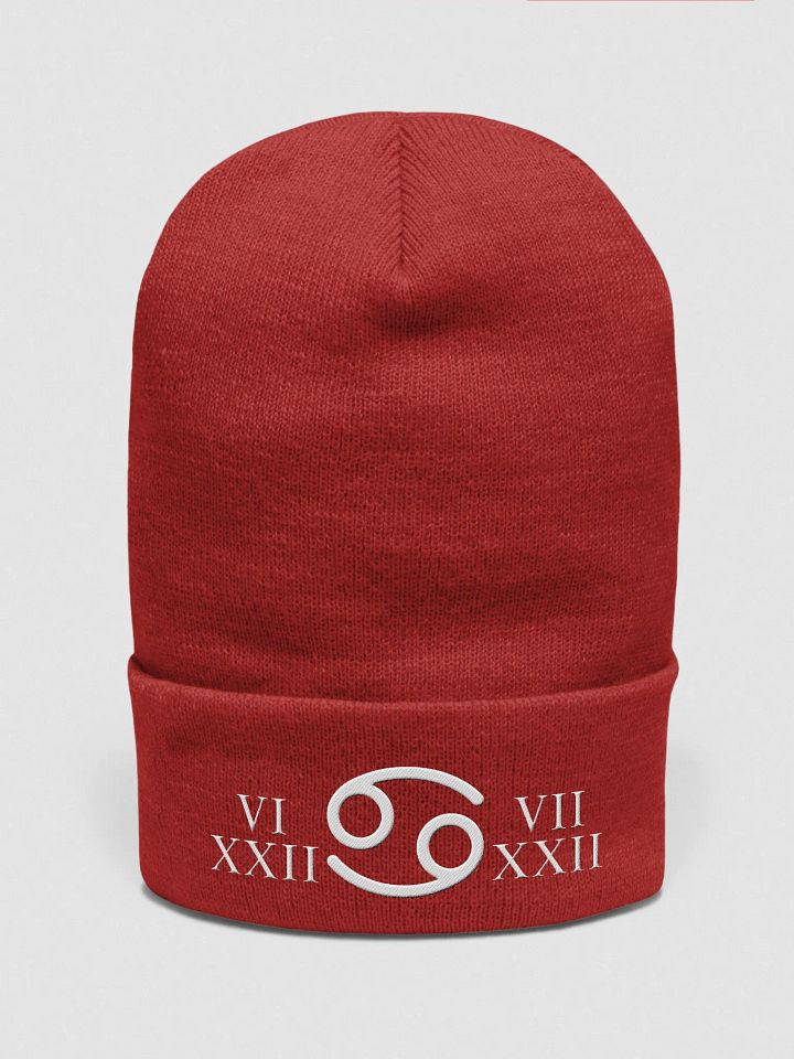 "Cancer Waves: Flow of Emotion" Dynamic Motion Embroidered Beanie product image (1)