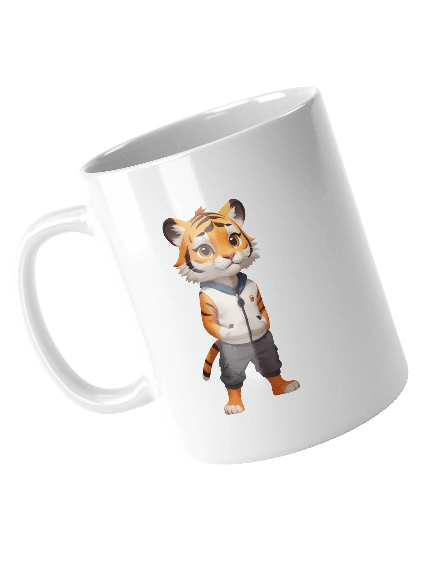 Cute Cartoon Tiger White Mug product image (4)