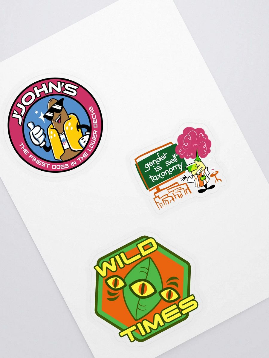 Sticker Sheet (J'John's, gender, Wild Times) product image (1)
