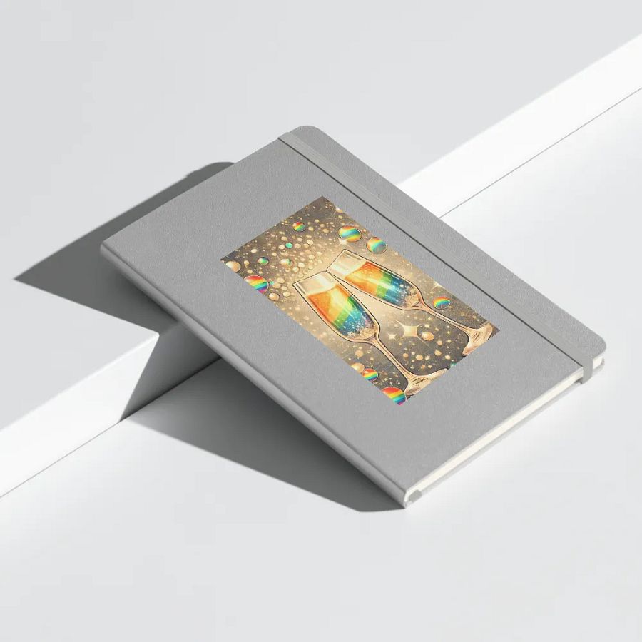 Rainbow Champagne Celebration Journal / Guestbook - SILVER product image (9)