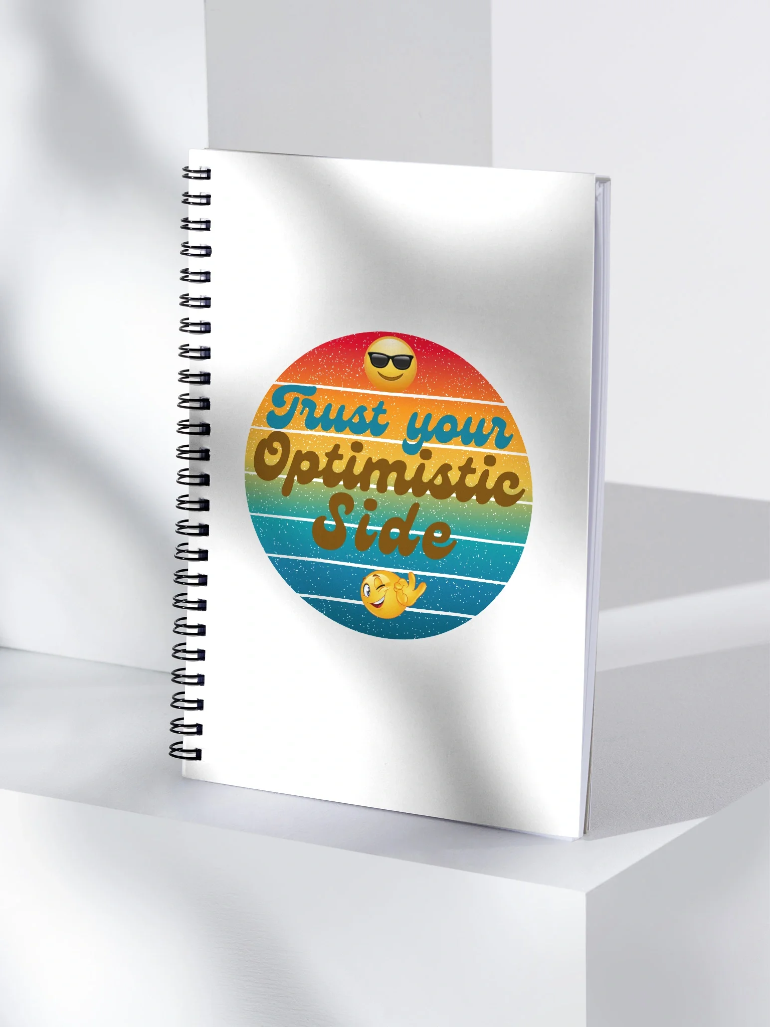 Optimistic Vibes Spiral Notebook product image (4)