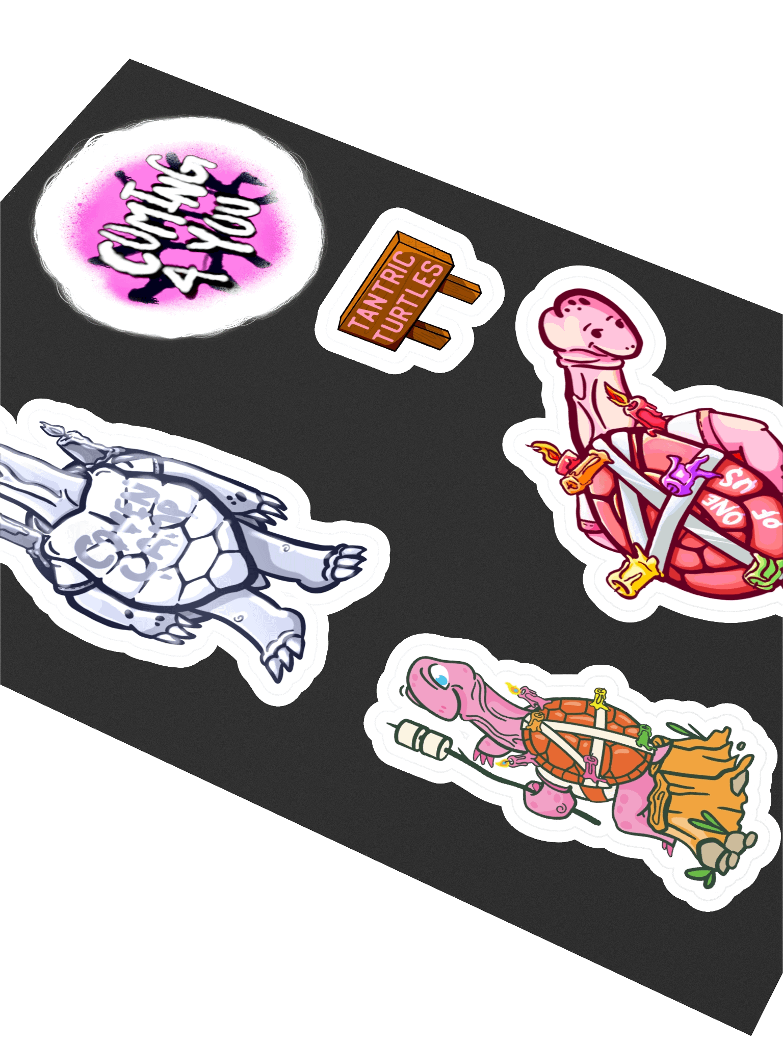Silver Tantric Turtles Sticker sheet product image (2)