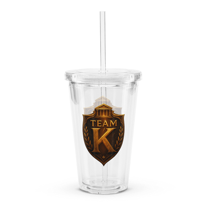 Team K V-5 Clear Plastic Tumbler product image (1)