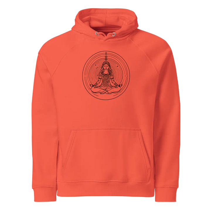 [Meditation 2 - Black] - Unisex Eco Raglan Hoodie product image (1)