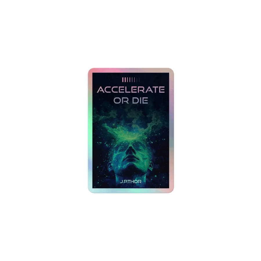Accelerate or Die - SpaceBrains Holo Sticker product image (1)
