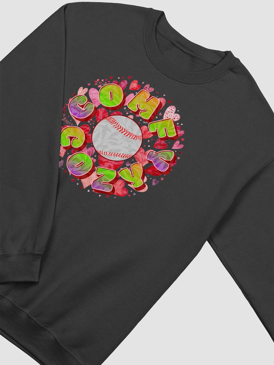 Comfy Cozy Baseball Playful Love Crewneck Sweatshirt product image (2)