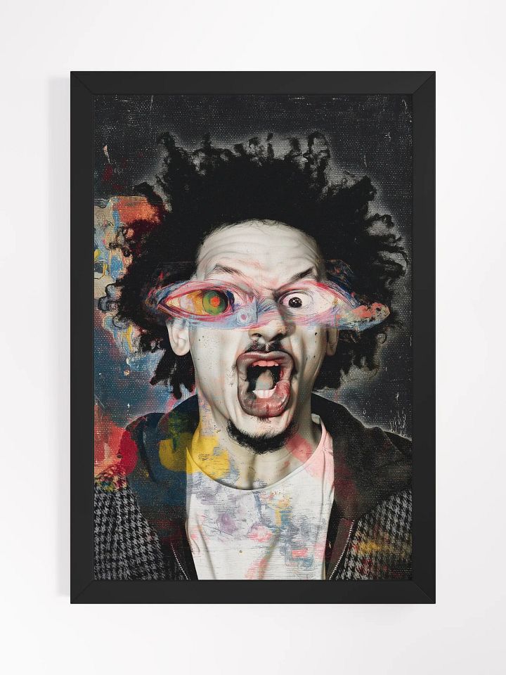 Surreal Eric Andre Eco-Friendly Ayous Wood Framed Matte Poster product image (2)