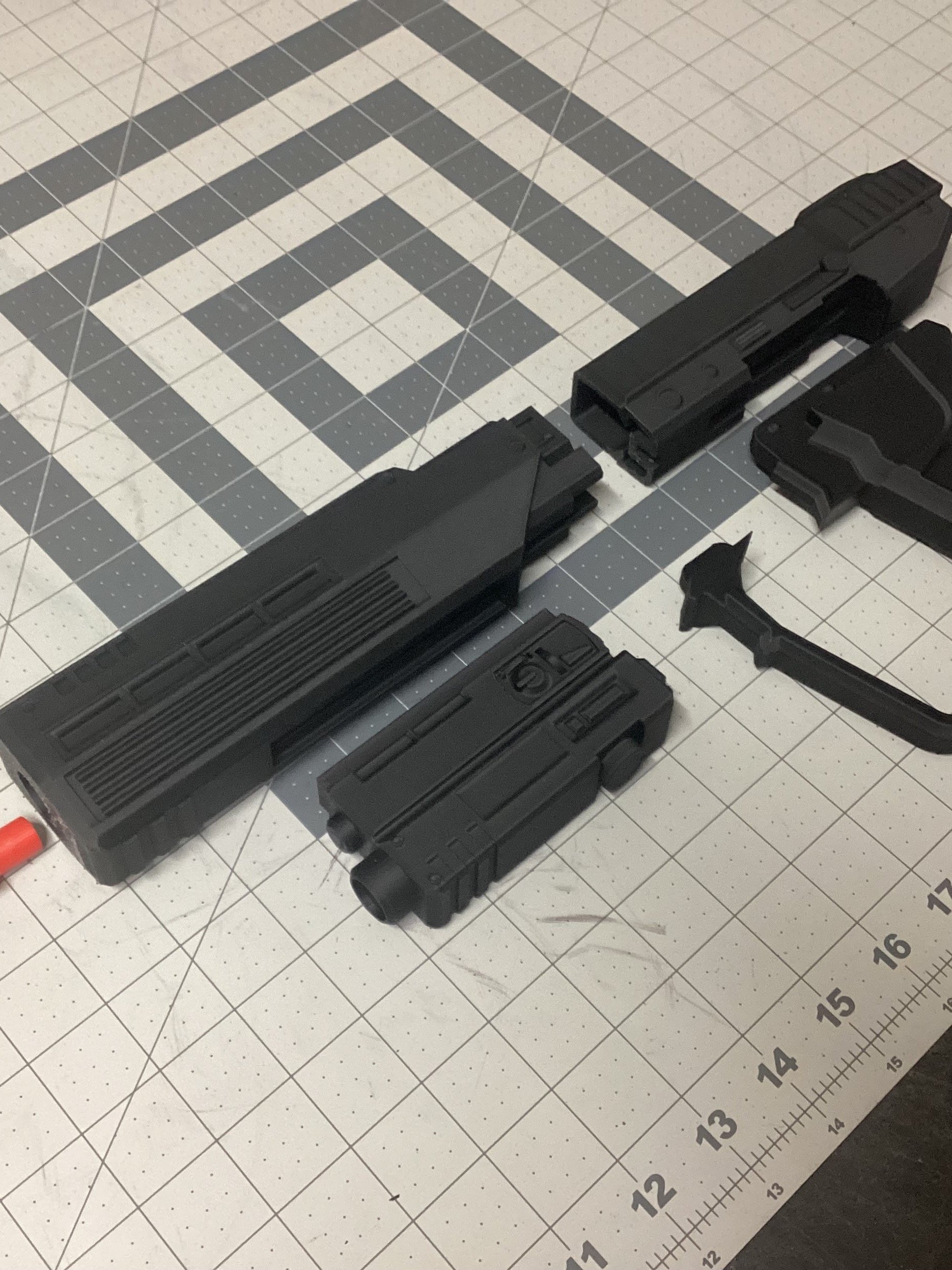 Halo 3 ODST Inspired M6C/SOCOM 3D printed DIY Life-size prop/ orange tip product image (3)