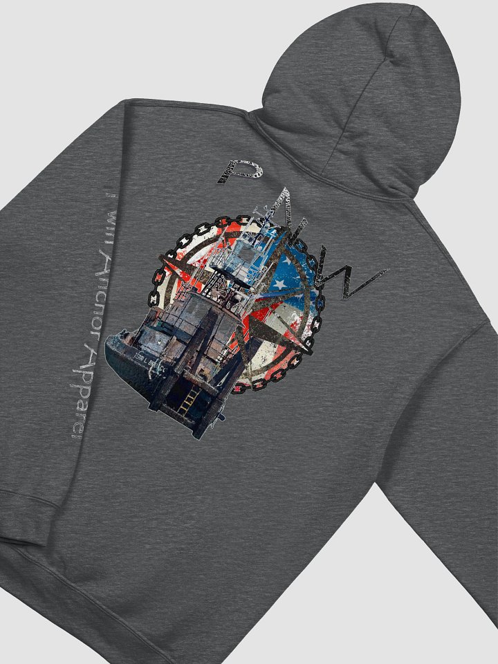 Flage PNW Compass Rose Terri L. Brusco - Sleeve Twin Anchor Hoodie product image (1)
