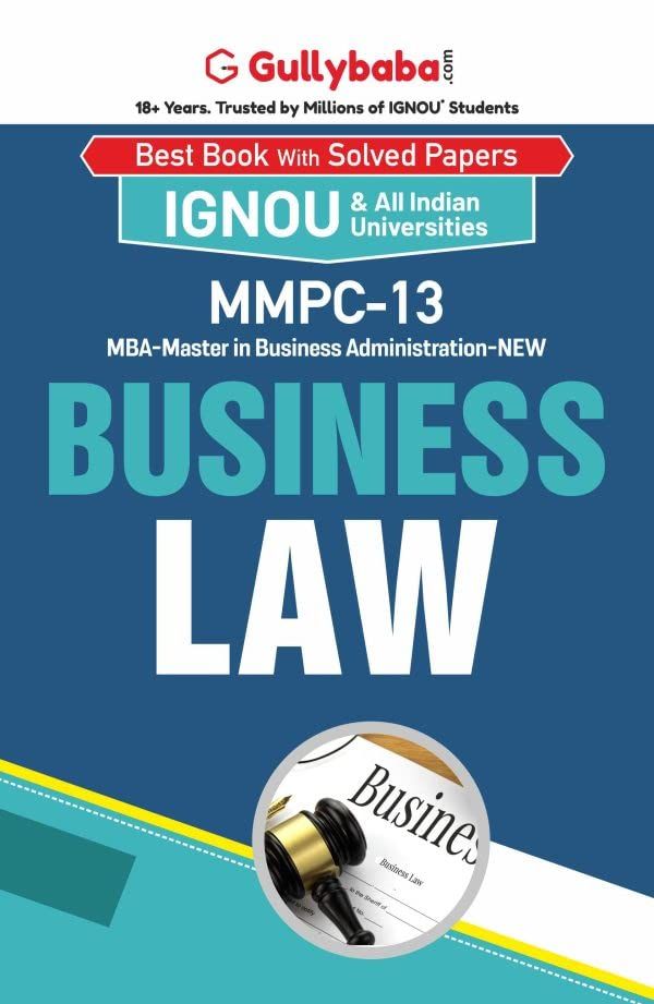 IGNOU MMPC-13 Business Laws product image (1)