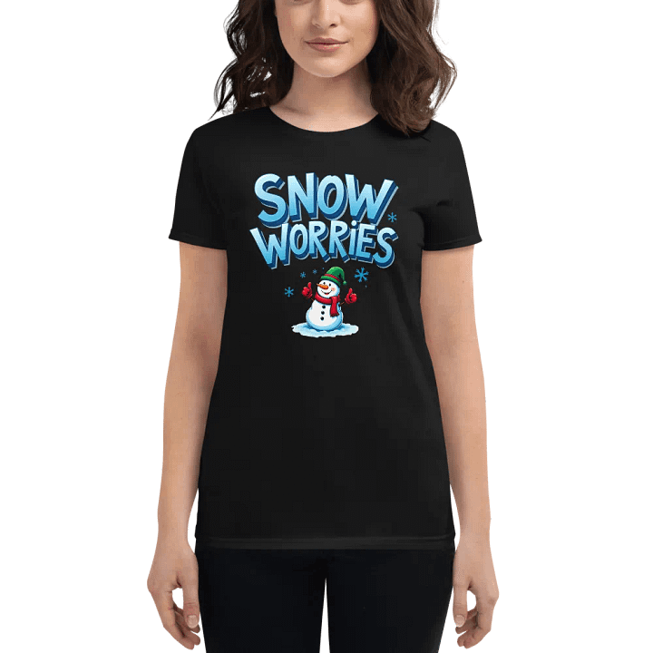 Snow Worries Snowman Women's Tee product image (1)