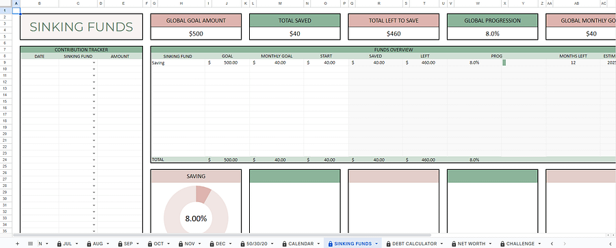 Budget, Debt Payoff and Net Worth Tracker product image (3)