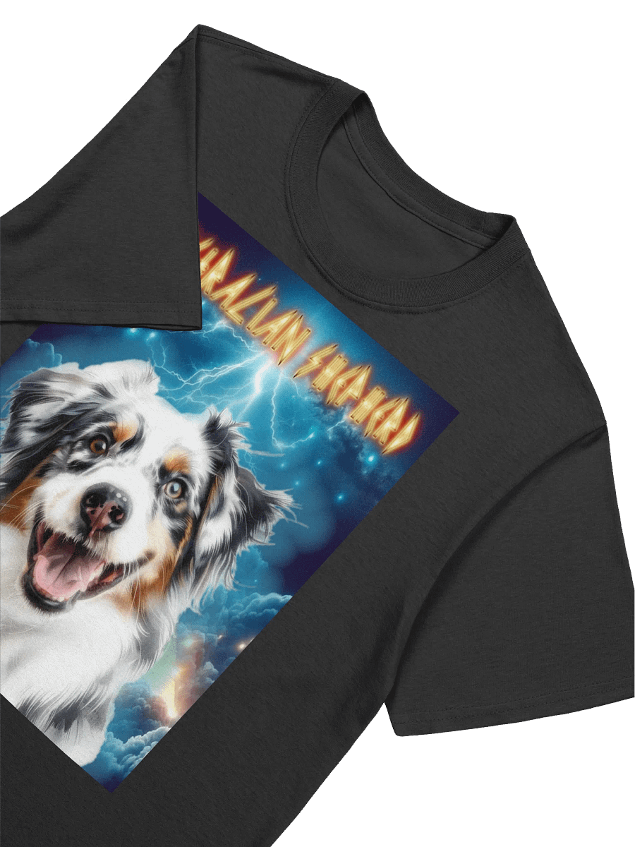 Retro 80s Australian Shepherd Hard Rock Heavy Metal T-Shirt product image (3)