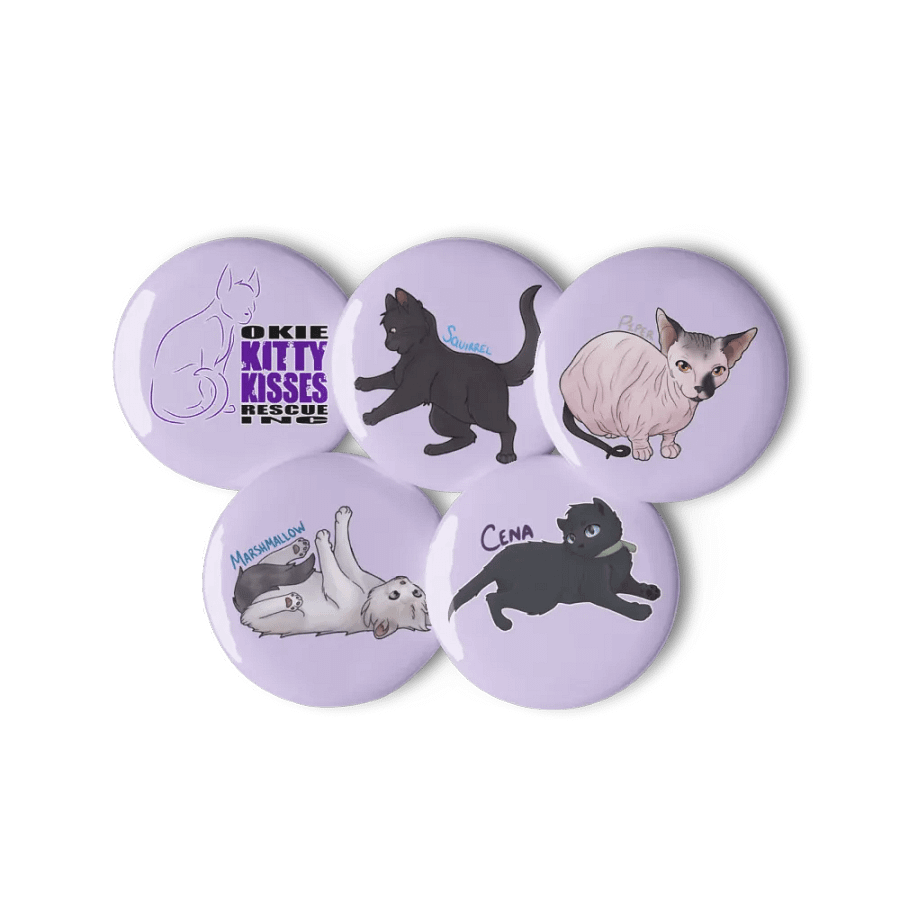 Cats of OKKR Pin Button Set - Set 1 product image (6)