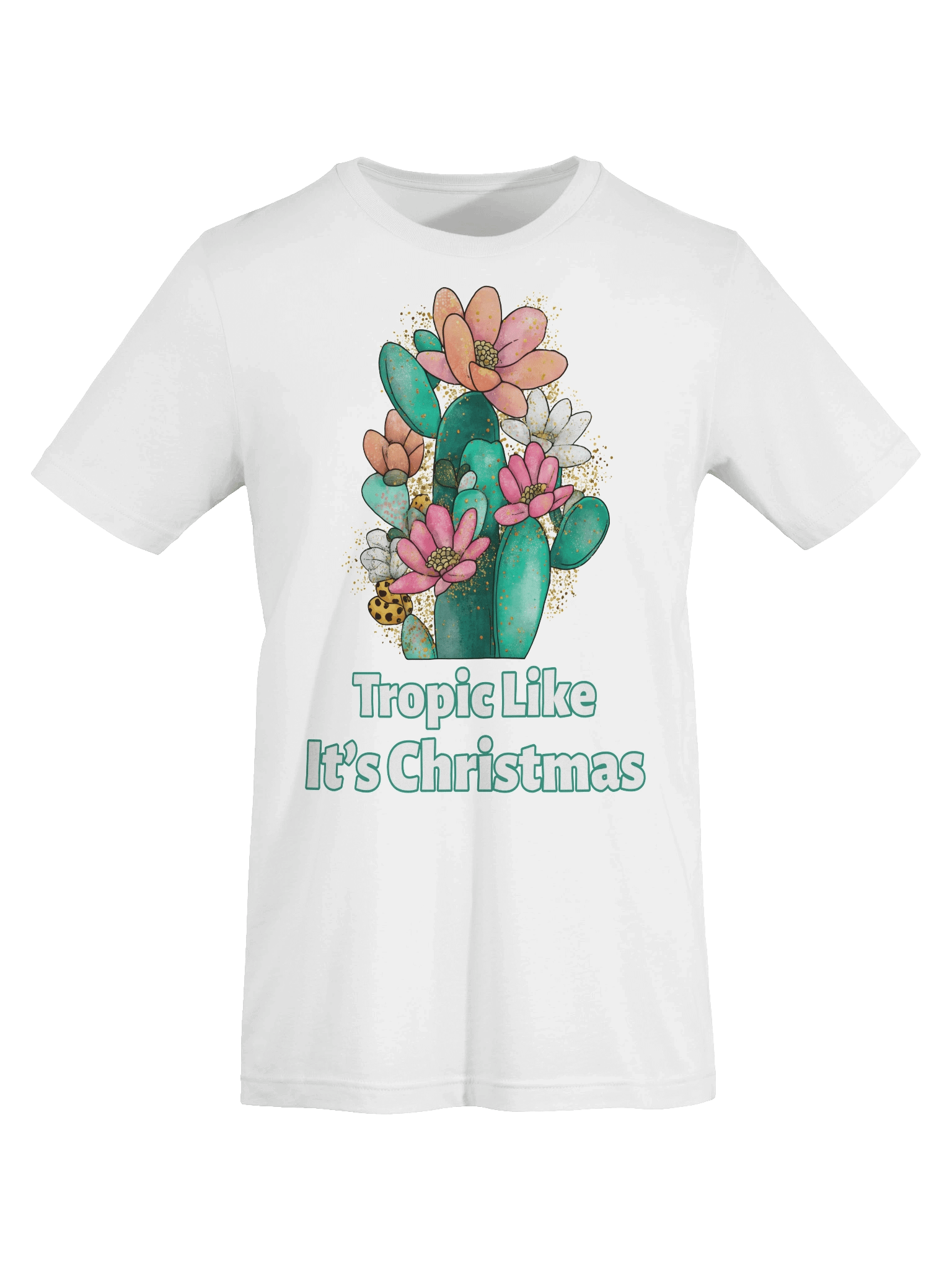 Tropic Like It's Christmas Cacti T-Shirt product image (21)