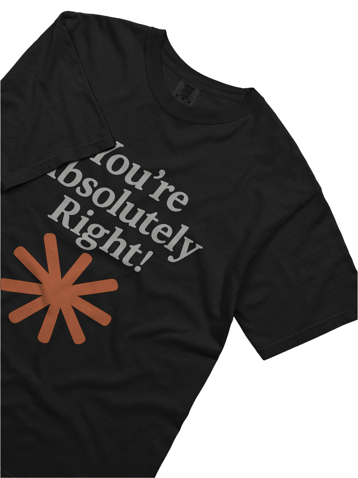 “You’re Absolutely Right!” - AI Inside-Joke Unisex Tee | Dev & Data Nerd Gift product image (2)