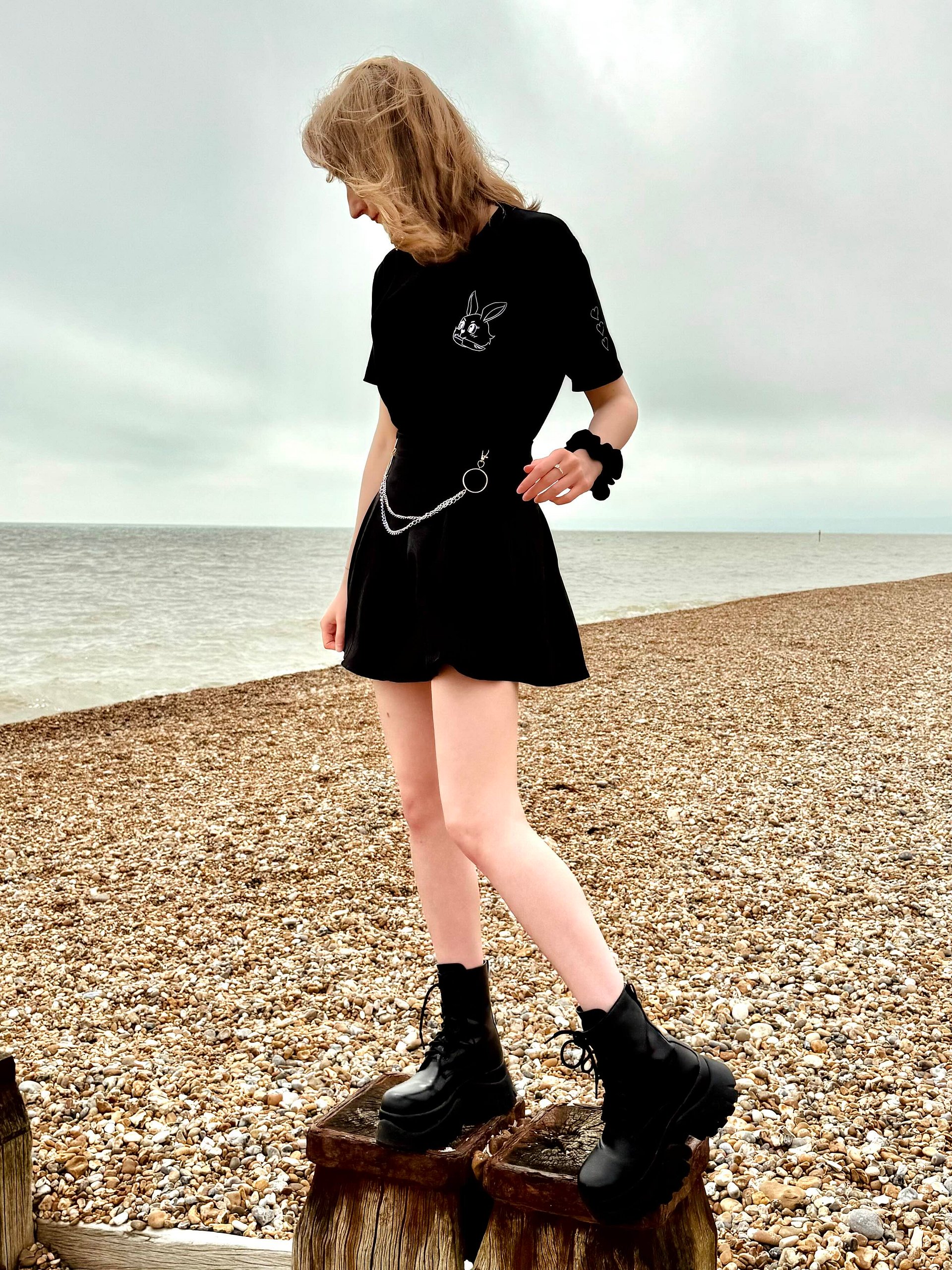 Slay Bunny Embroidered Tee ♡ product image (17)