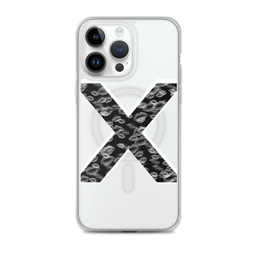 Black X White Lipstick Kisses Phone Case product image (1)