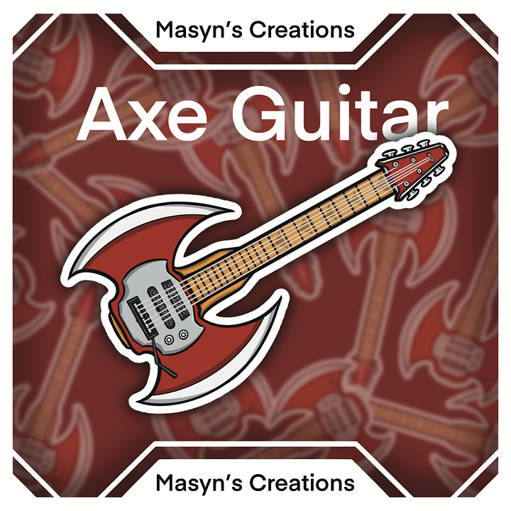 Axe Guitar Sticker product image (1)