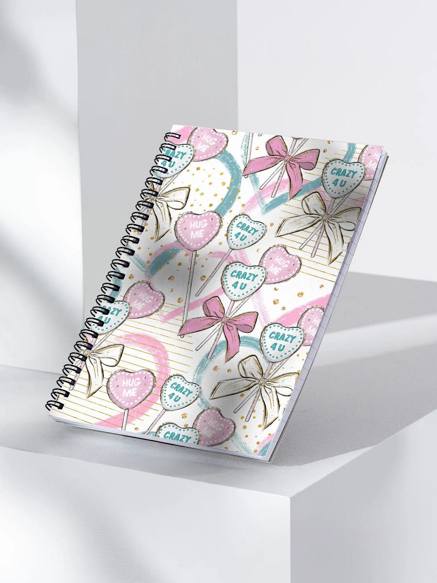 Pastel Water-Colored Ribbons Spiral Notebook product image (6)