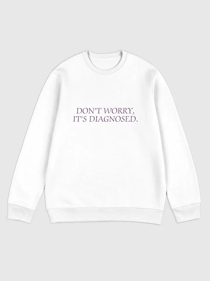 DW, IT'S DIAGNOSED. (#763D7D) printed eco crew product image (7)