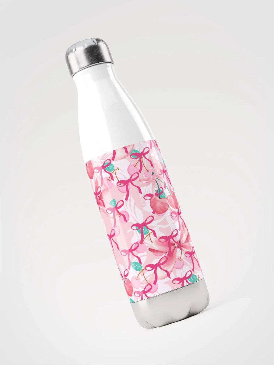 Cherry Bow Bliss Stainless Steel Water Bottle for the feminine ladies and girls product image (3)