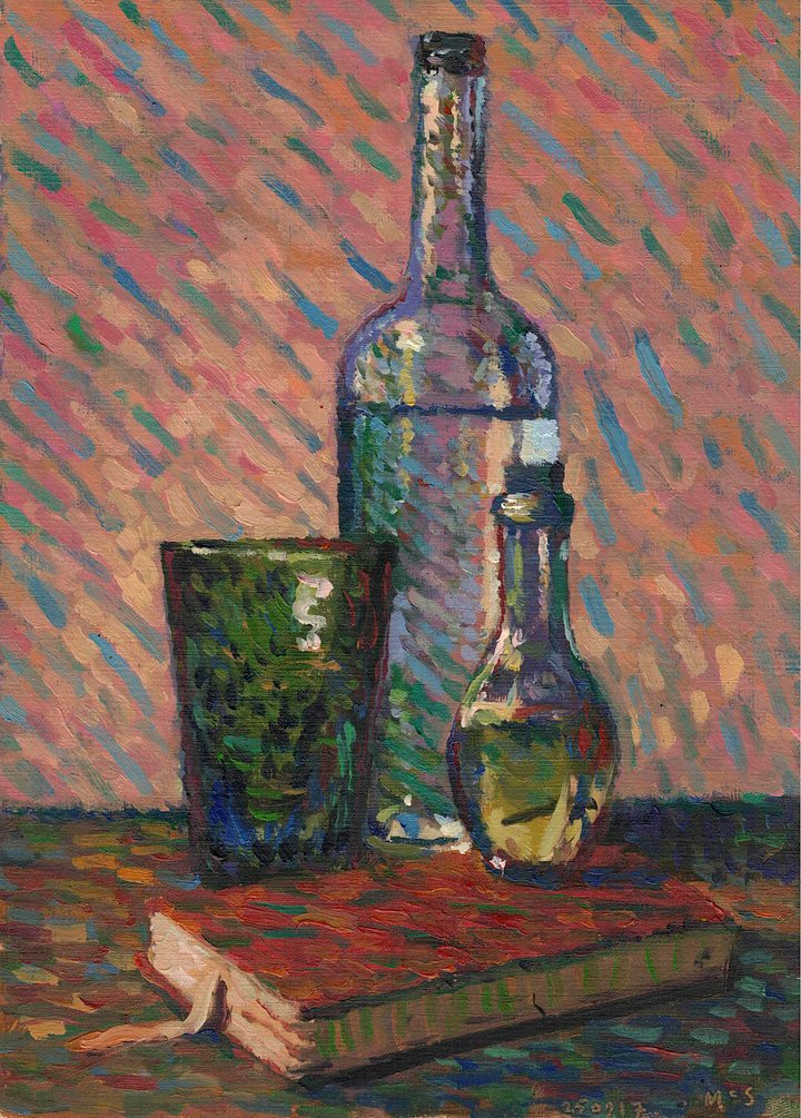 250917 Still Life with Red Book. Original Oils Study product image (1)