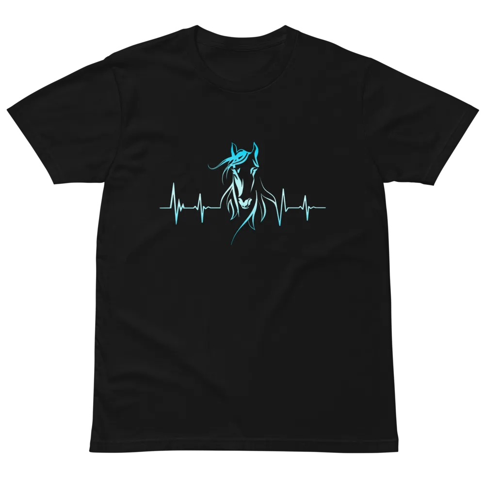 Horse Heartbeat Unisex Premium T-Shirt product image (2)