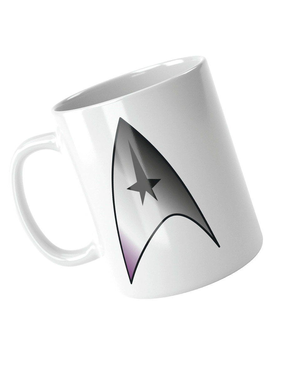 Asexual Pride Gradient Starfleet Mug product image (3)