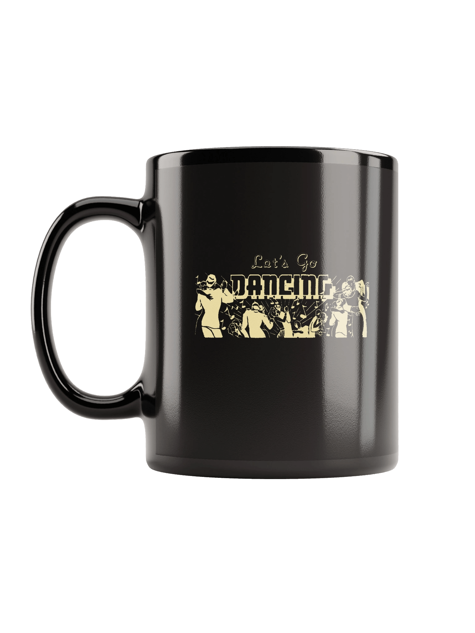 'Let's Go Dancing' Black Mug product image (1)