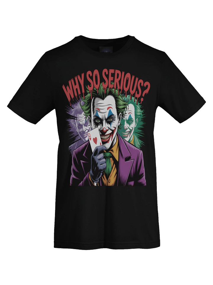 Joker 'Why So Serious?' Queen of Hearts Supersoft T-Shirt product image (1)