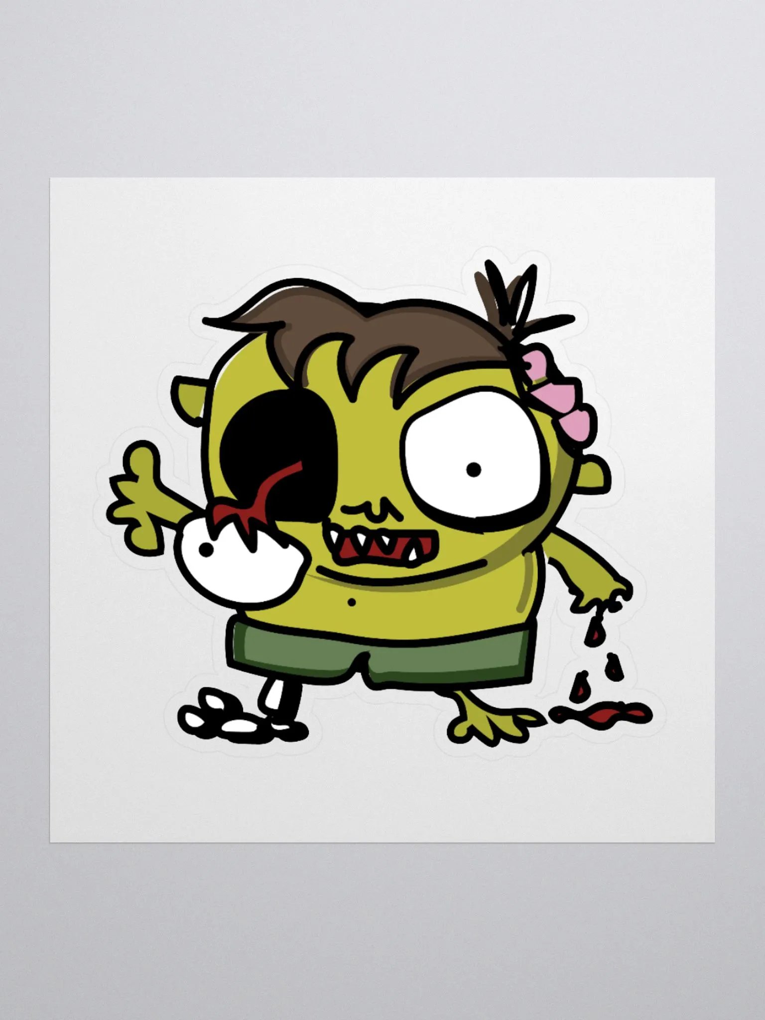 The Walking Ted Zombie Sticker product image (1)