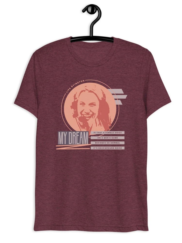Background Noise Tee – Maroon Triblend product image (2)