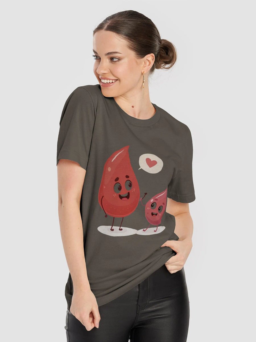 Cheerful Blood Drops Cartoon T-Shirt product image (84)