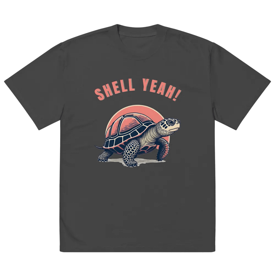 Shell Yeah! Illustrated Turtle Oversized T-Shirt product image (5)