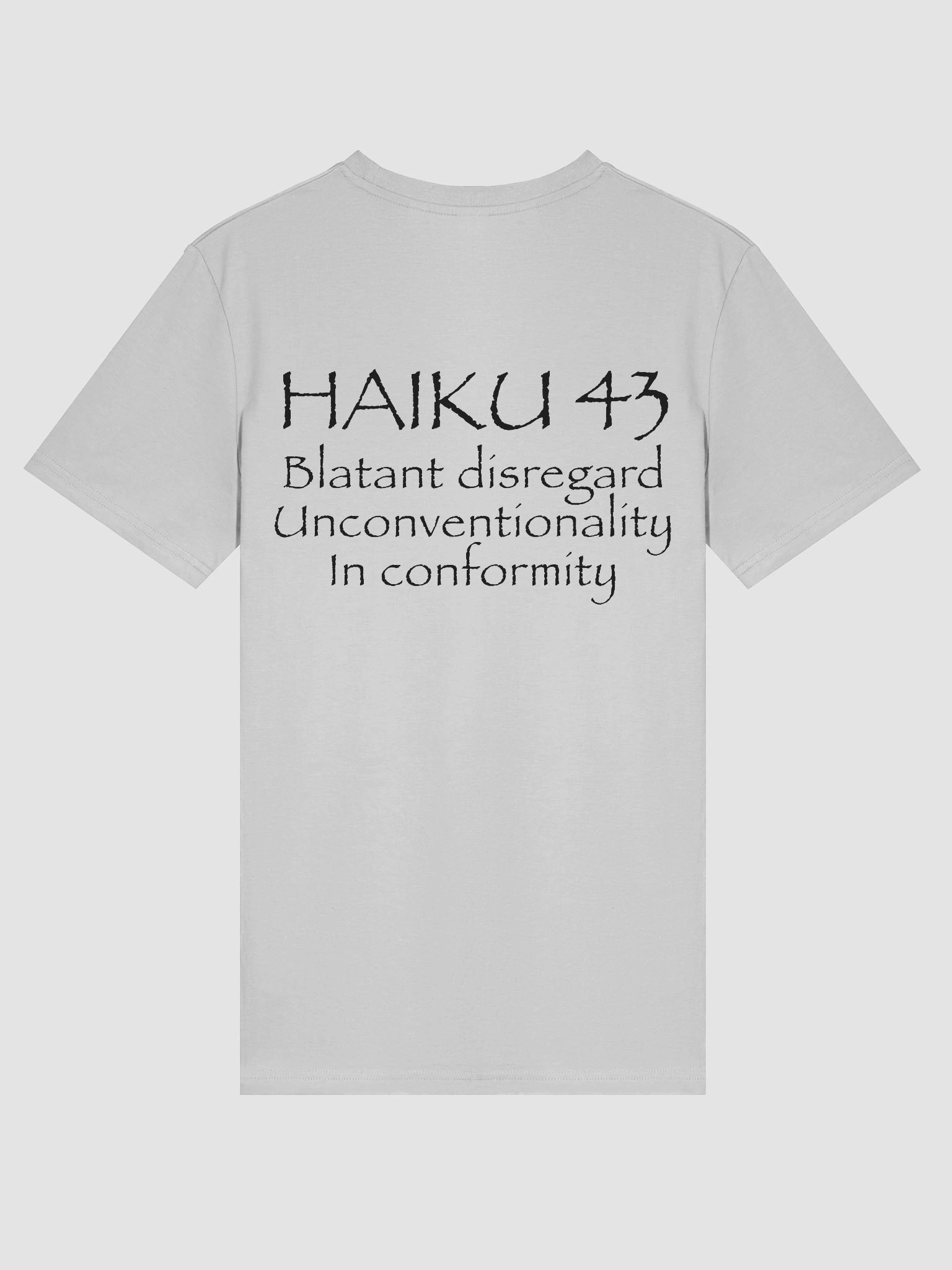 HAIKU 43 ORGANIC UNISEX TEE product image (1)