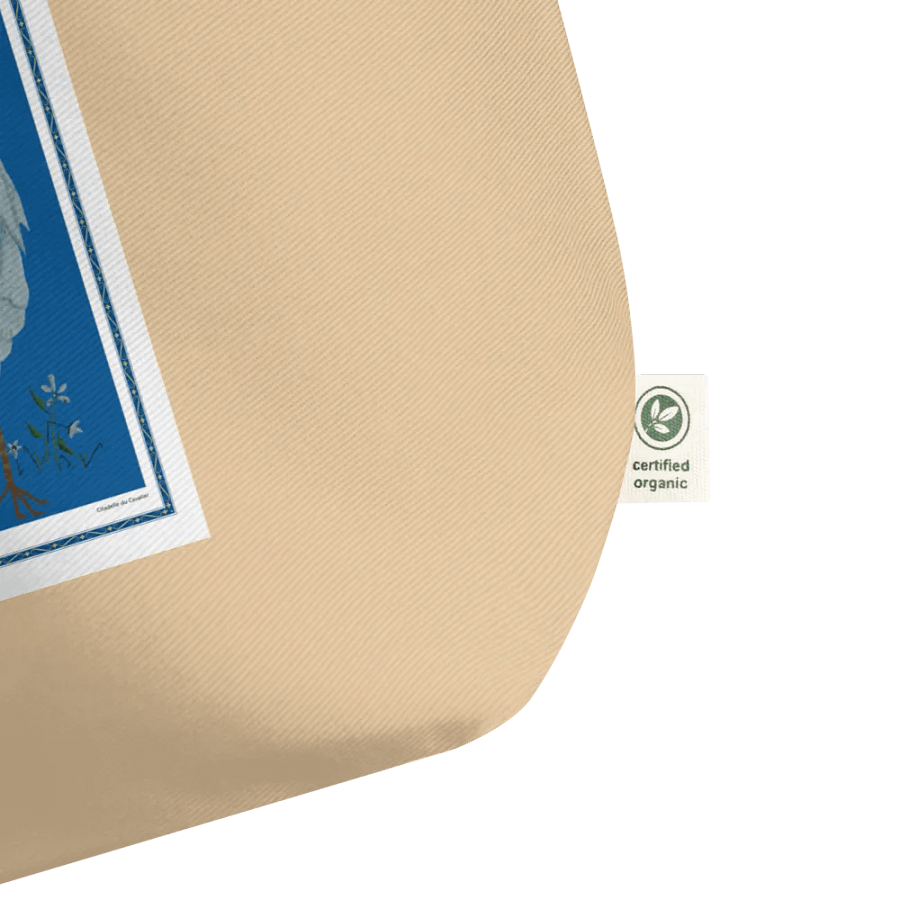 Eco Friendly Tote Bag with Chicken and Blue Background product image (2)