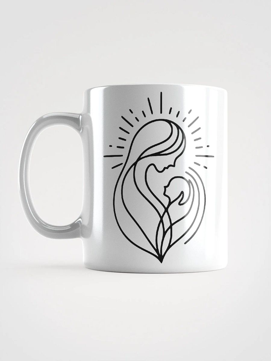 Mother and Baby Line Art Ceramic Mug product image (6)