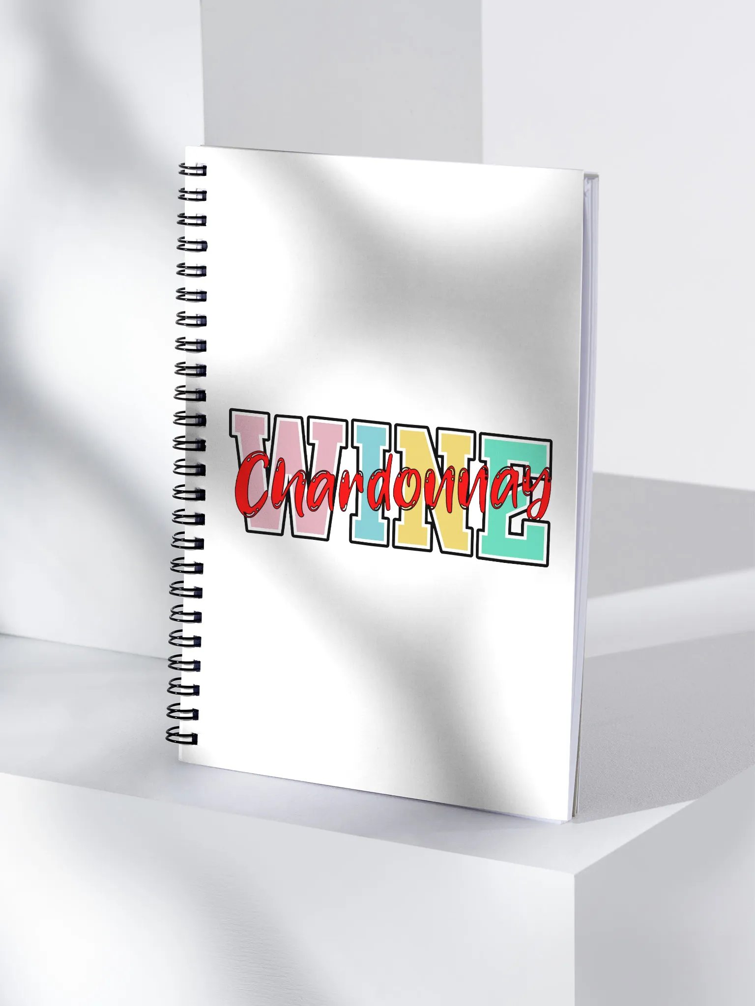 Wine Chardonnay Dreams Spiral Notebook product image (1)