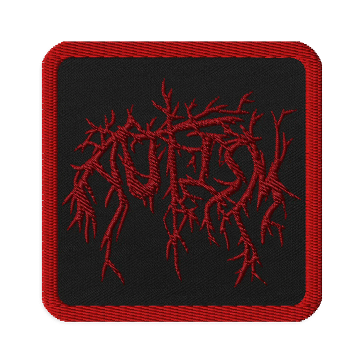 Autism metal embroidered patch product image (1)
