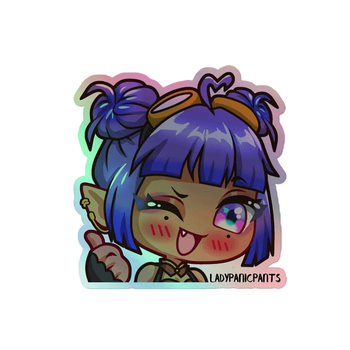 Chibi Lola Thumbs-Up Holographic Sticker Set product image (2)