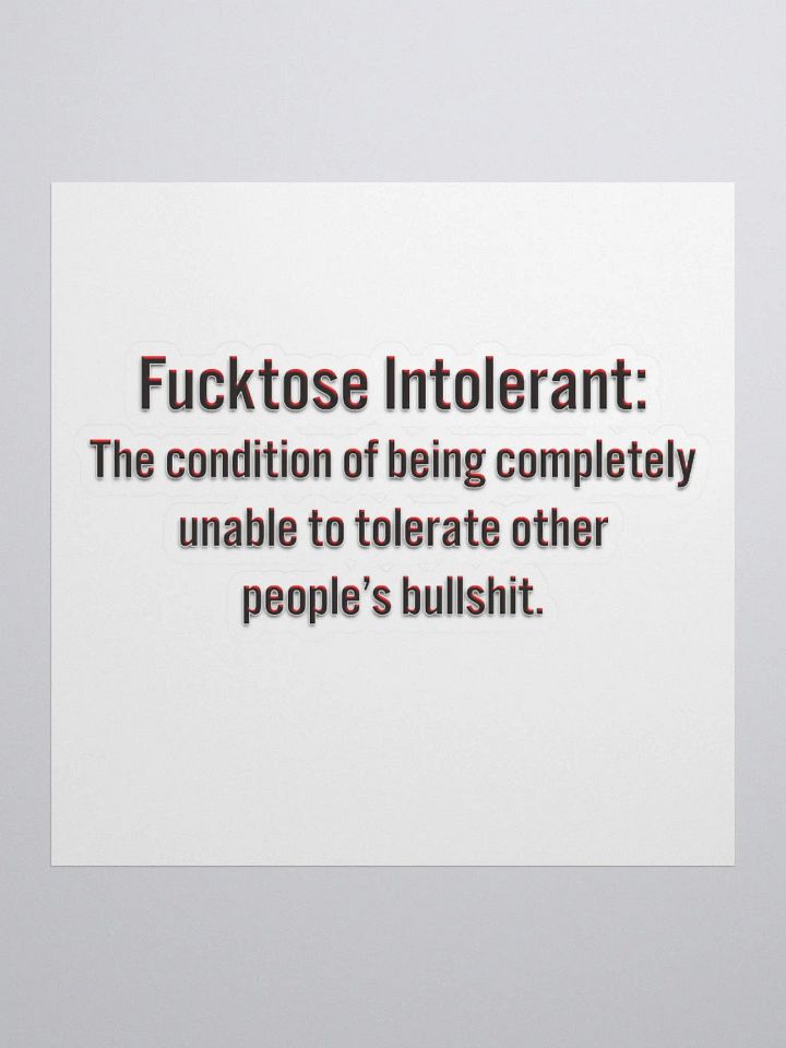 Intolerant - Stickers product image (3)
