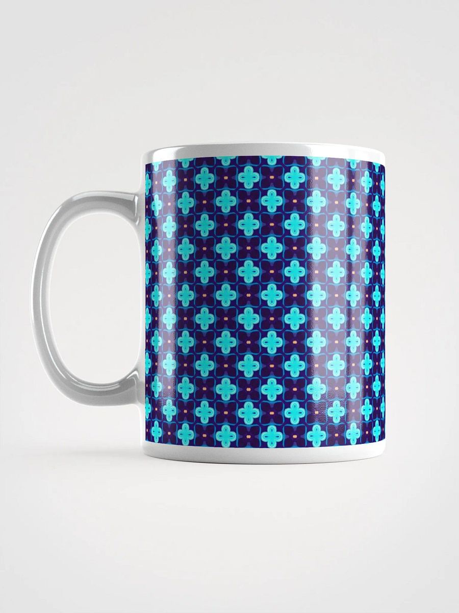 Blue & Black Seamless Patterned Ceramic Mug product image (1)