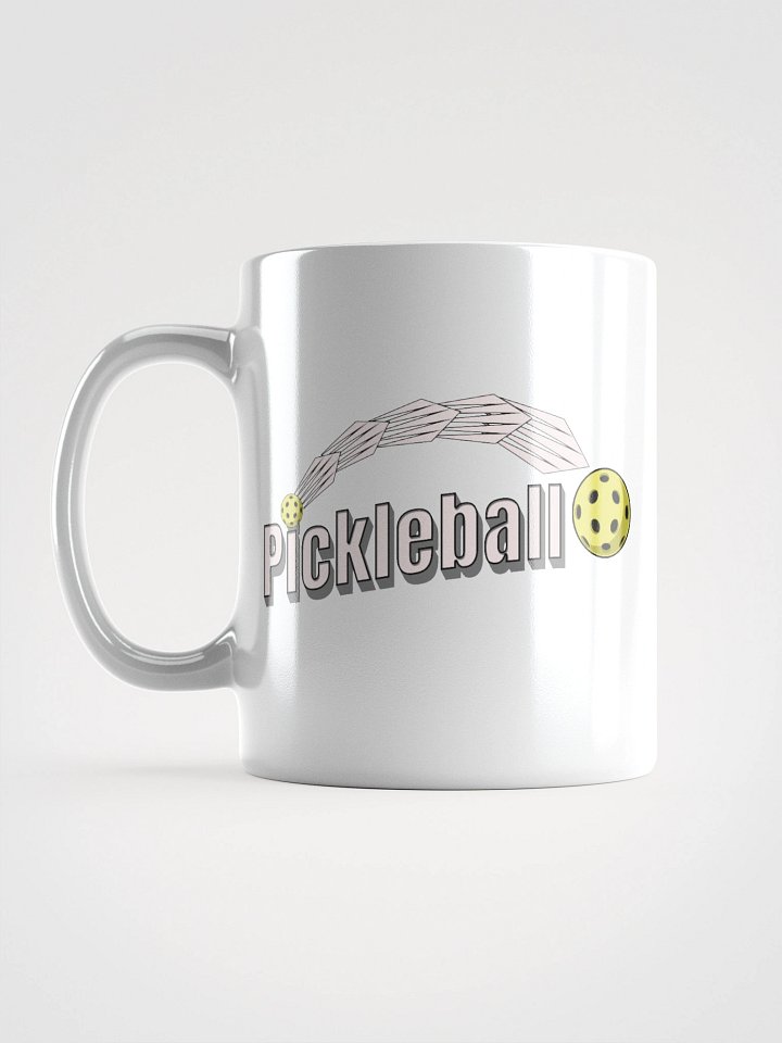 Pickleball Swoosh Motion White Glossy Mug product image (1)