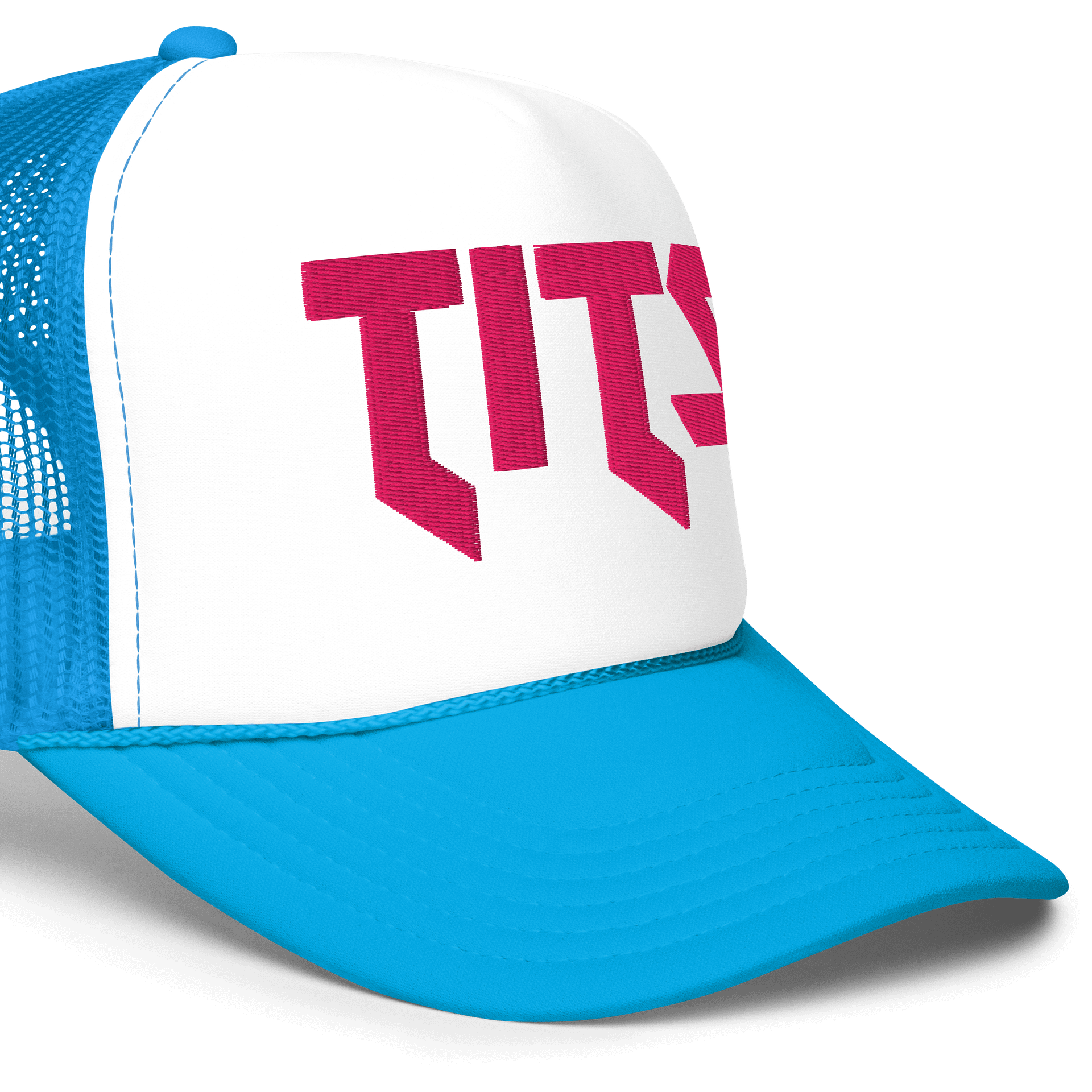 FOAM & TITS Trucker Hat PINK product image (10)