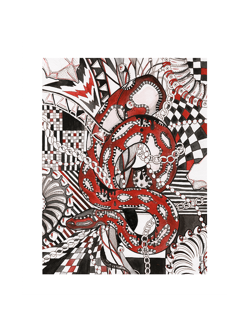Serpent - Original Art Print
