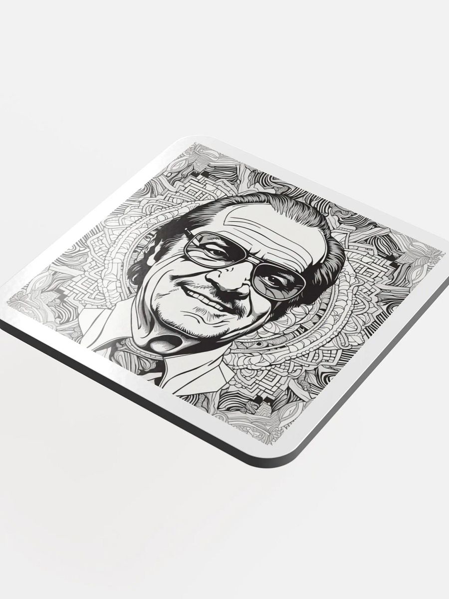 Geometric Gentleman Cork Coaster product image (4)